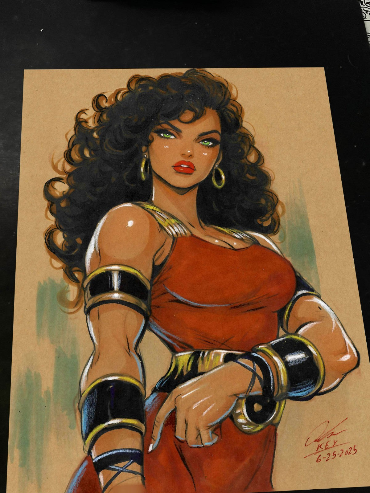 Power Princess Zarda Shelton Art Print Signed 8.5x11 | Art by Keyeske
