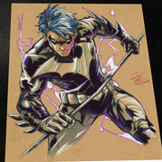 Nightwing - Marvel art print by Keyeske