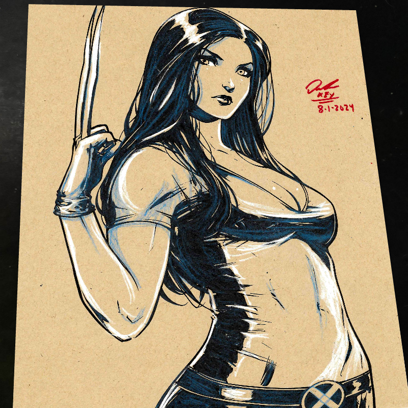 X-23 X-Men Art Print Signed 8.5x11 | Art by Keyeske