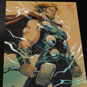 Thor Art Print Signed 8.5x11 | Art by Keyeske