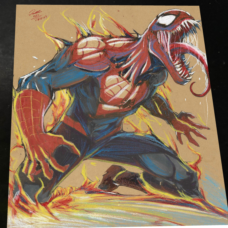 Spider-Man - Marvel art print by Keyeske