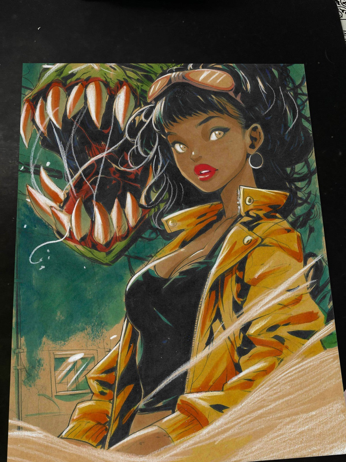 Jubilee X-Men Art Print Signed 8.5x11 | Art by Keyeske