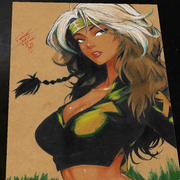 Rogue X-Men Art Print Signed 8.5x11 | Art by Keyeske
