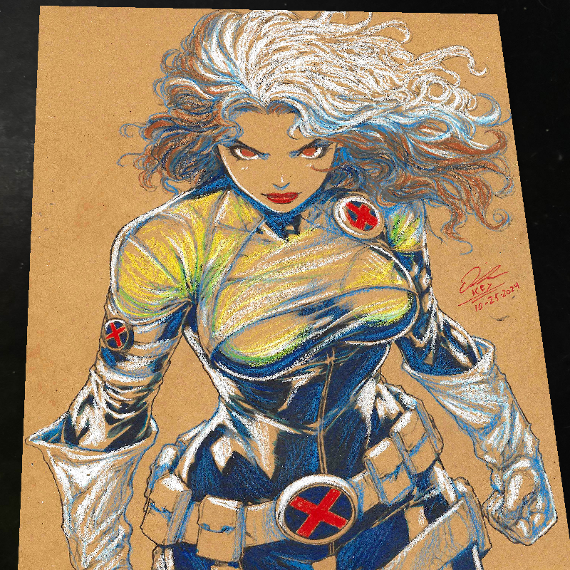 Rogue X-Men Art Print Signed 8.5x11 | Art by Keyeske