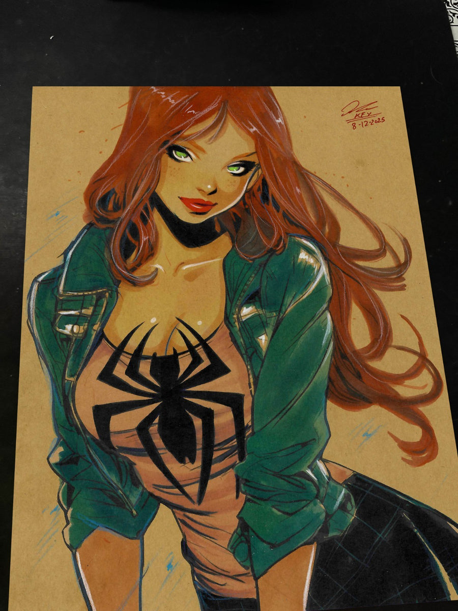 Mary Jane Watson Art Print Signed 8.5x11 | Art by Keyeske