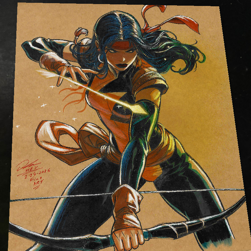 Dani Moonstar X-Men Marvel Art Print Signed 8.5x11 | Art by Keyeske