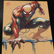 Spider-Man Art Print Signed 8.5x11 | Art by Keyeske