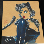 Catwoman - Marvel art print by Keyeske