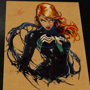 Gwen Stacy x Venom - Marvel art print by Keyeske