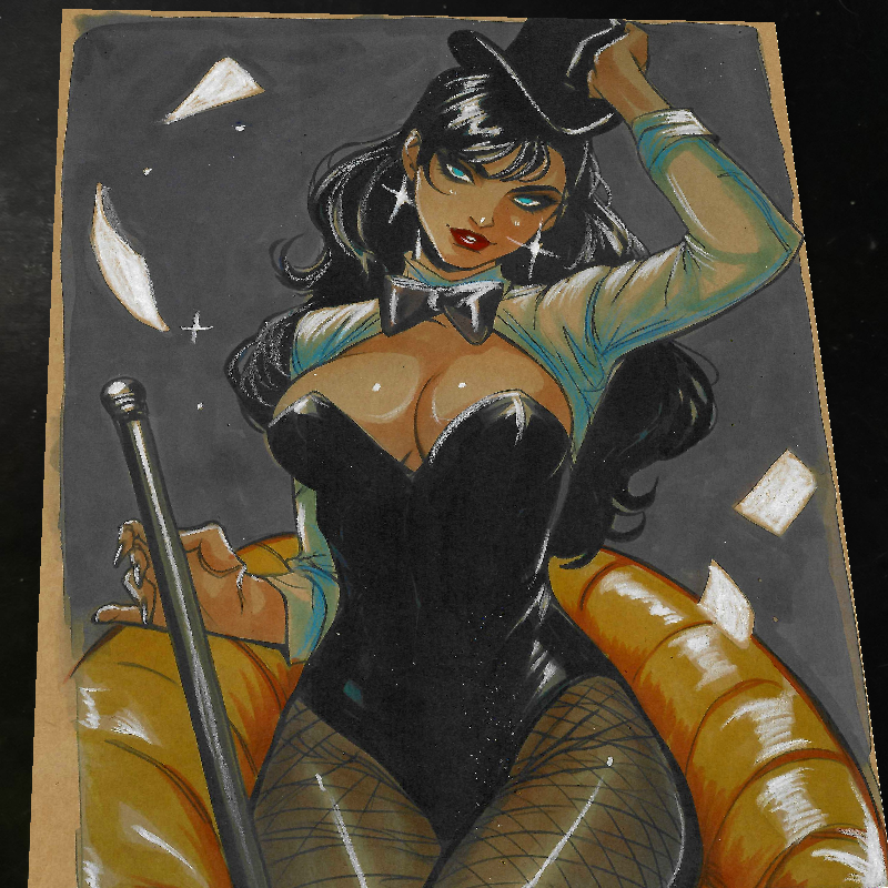 Zatanna Art Print Signed 8.5x11 | Art by Keyeske