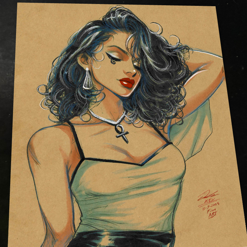 Death of the Endless Art Print Signed 8.5x11 | Art by Keyeske