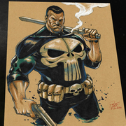 Punisher - Marvel art print by Keyeske