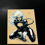 Black Cat - Marvel art print by Keyeske