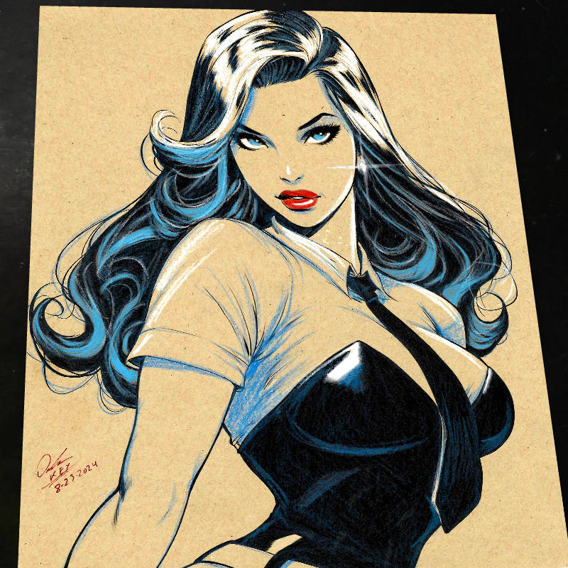 Lois Lane Art Print Signed 8.5x11 | Art by Keyeske