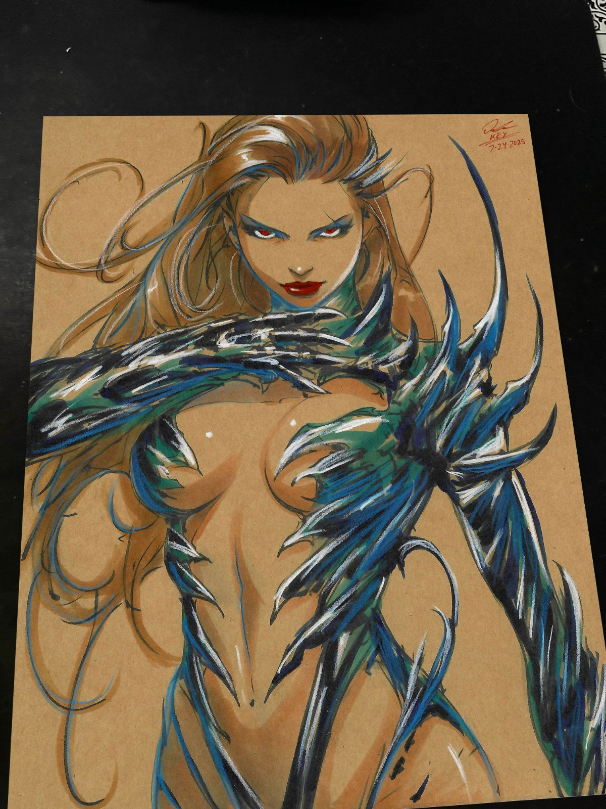 Witchblade Art Print Signed 8.5x11 | Art by Keyeske