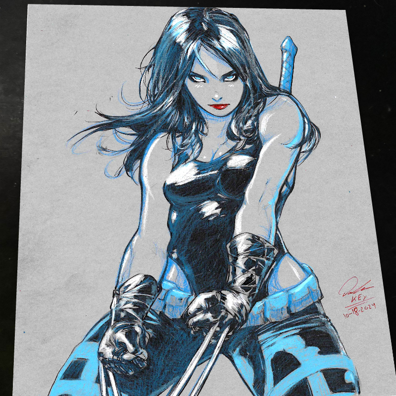 X-23 X-Men Art Print Signed 8.5x11 | Art by Keyeske