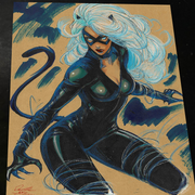 Black Cat - Marvel art print by Keyeske