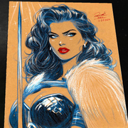 Wonder Woman Art Print Signed 8.5x11 | Art by Keyeske