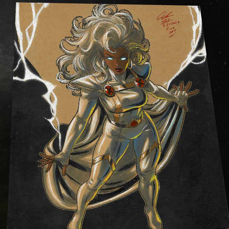Storm X-Men Art Print Signed 8.5x11 | Art by Keyeske