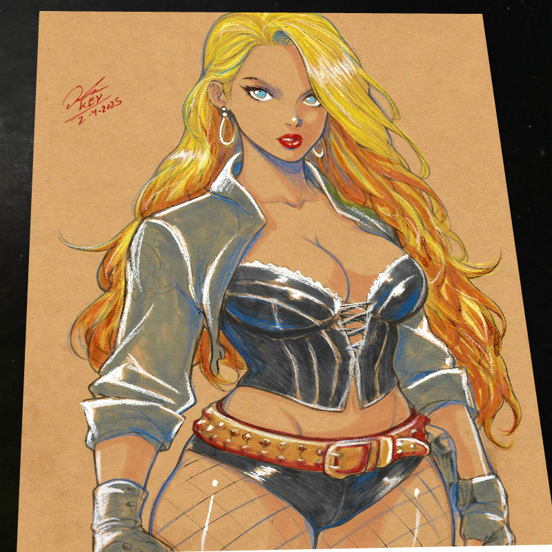 Black Canary art print by Keyeske