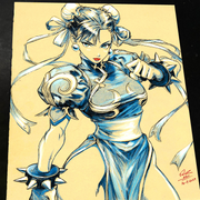 Chun Li Street Fighter - Marvel art print by Keyeske