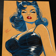Catwoman - Marvel art print by Keyeske