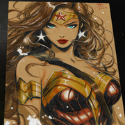 Wonder Woman Art Print Signed 8.5x11 | Art by Keyeske
