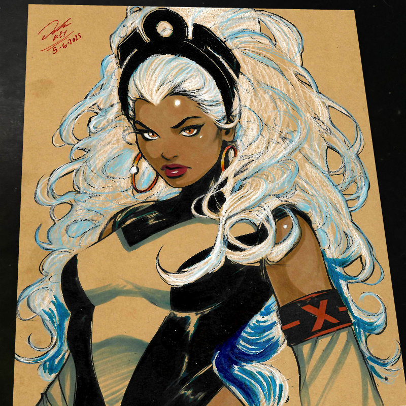 Storm X-Men Art Print Signed 8.5x11 | Art by Keyeske