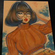 Velma Dinkley Scooby-Doo - Marvel art print by Keyeske