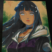 Hinata Hyuga Naruto - Marvel art print by Keyeske