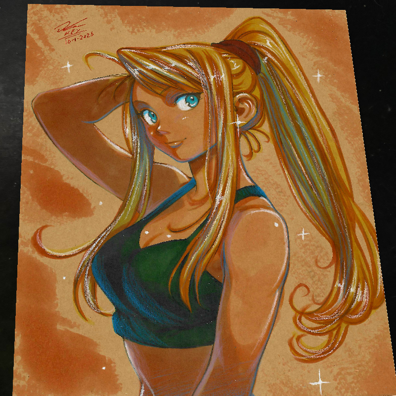Winry Rockbell Fullmetal Alchemist Art Print Signed 8.5x11 | Art by Keyeske