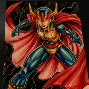 Big Barda DC Art Print Signed 8.5x11 | Art by Keyeske