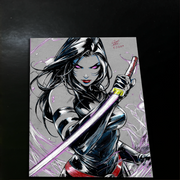 Psylocke - Marvel art print by Keyeske