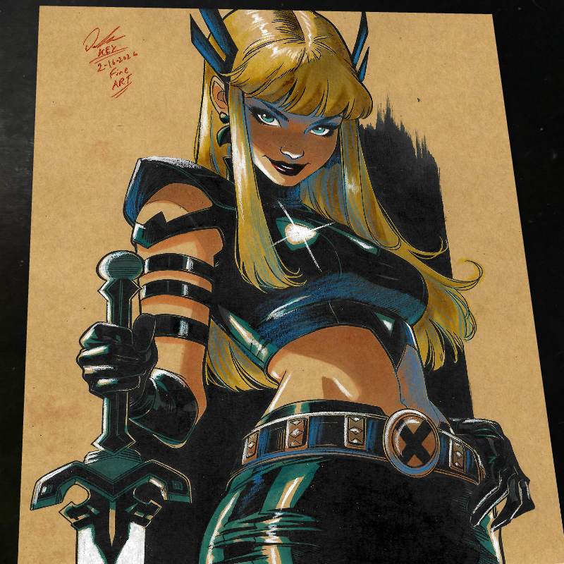 Magik X-Men Art Print Signed 8.5x11 | Art by Keyeske