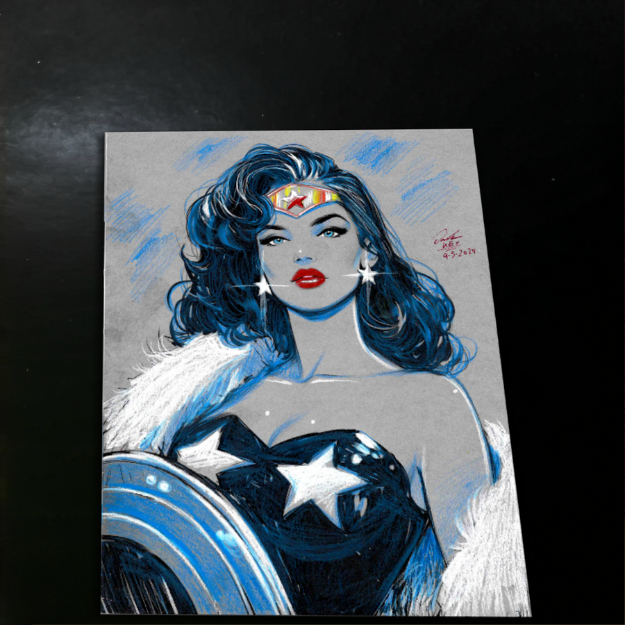 Wonder Woman art print by Keyeske
