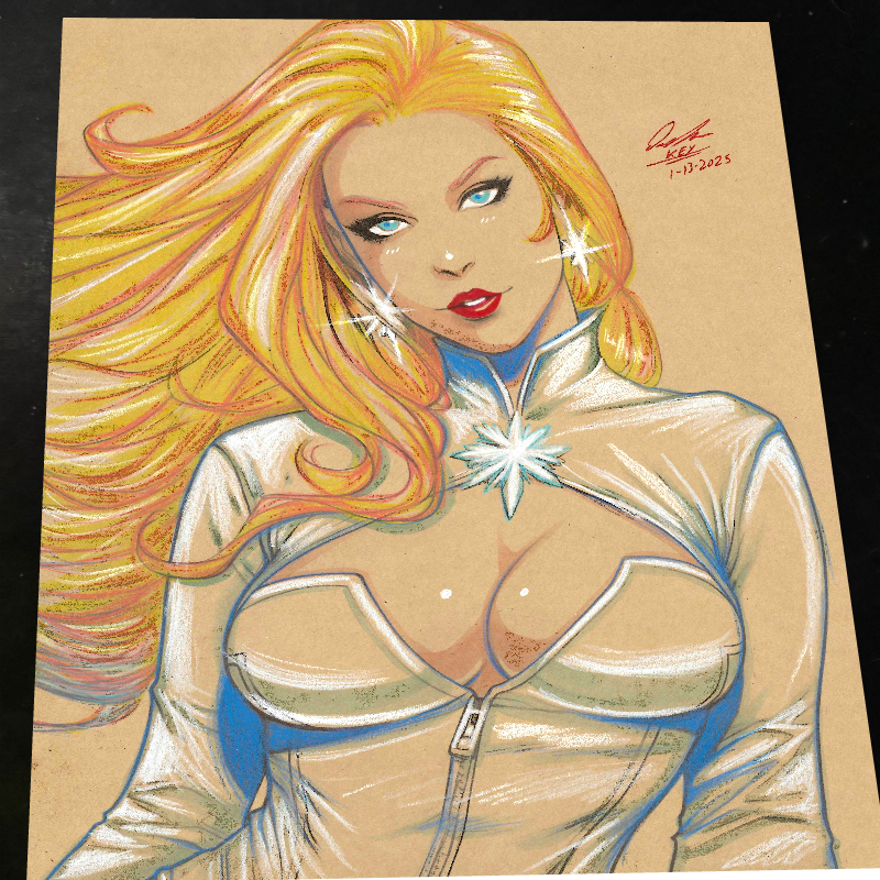 Emma Frost X-Men art print by Keyeske