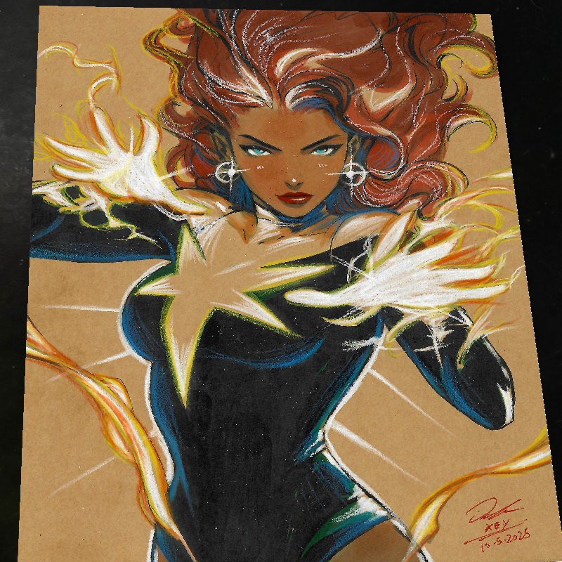 Jean Grey Art Print Signed 8.5x11 | Art by Keyeske
