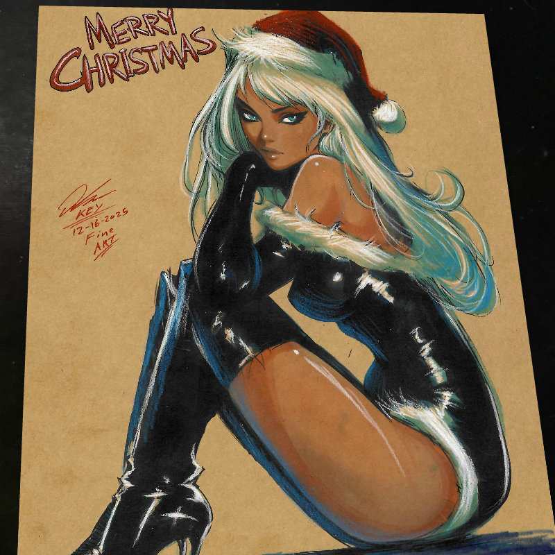 Black Cat - Marvel art print by Keyeske