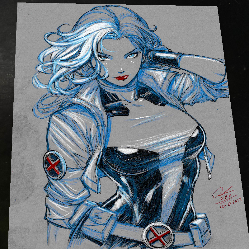 Rogue X-Men Art Print Signed 8.5x11 | Art by Keyeske