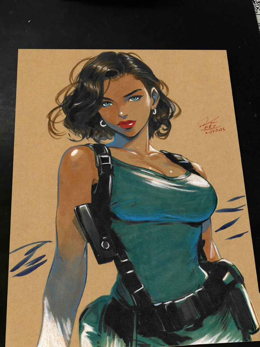 Jill Valentine Resident Evil - Marvel art print by Keyeske