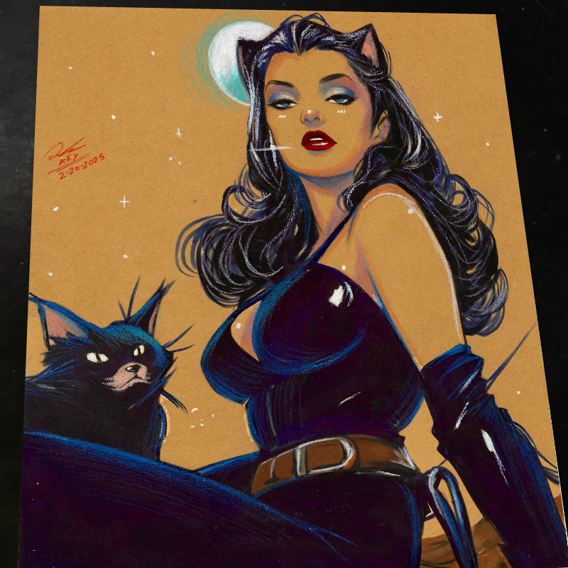 Catwoman - Marvel art print by Keyeske