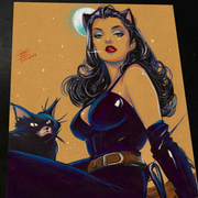 Catwoman - Marvel art print by Keyeske