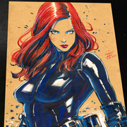 Black Widow - Marvel art print by Keyeske