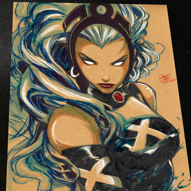 Storm X-Men Art Print Signed 8.5x11 | Art by Keyeske