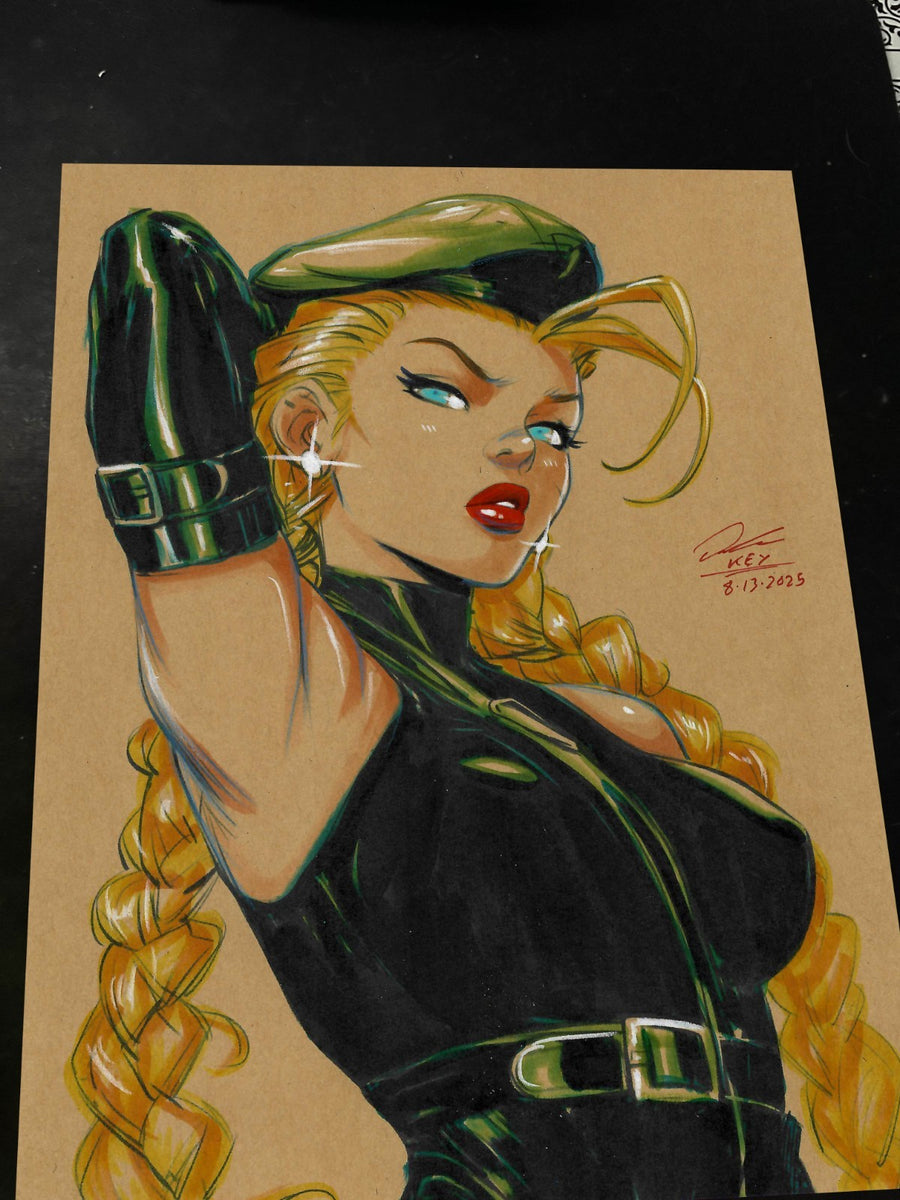Cammy Street Fighter Art Print Signed 8.5x11 | Art by Keyeske