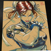 Chun Li Street Fighter - Marvel art print by Keyeske