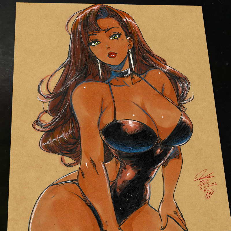 Jessica Rabbit Art Print Signed 8.5x11 | Art by Keyeske