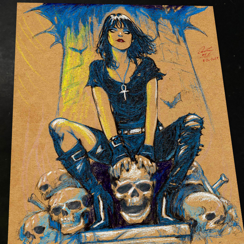 Death of the Endless Art Print Signed 8.5x11 | Art by Keyeske