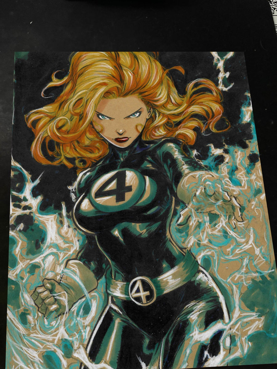Sue Storm Fantastic 4 - Marvel art print by Keyeske