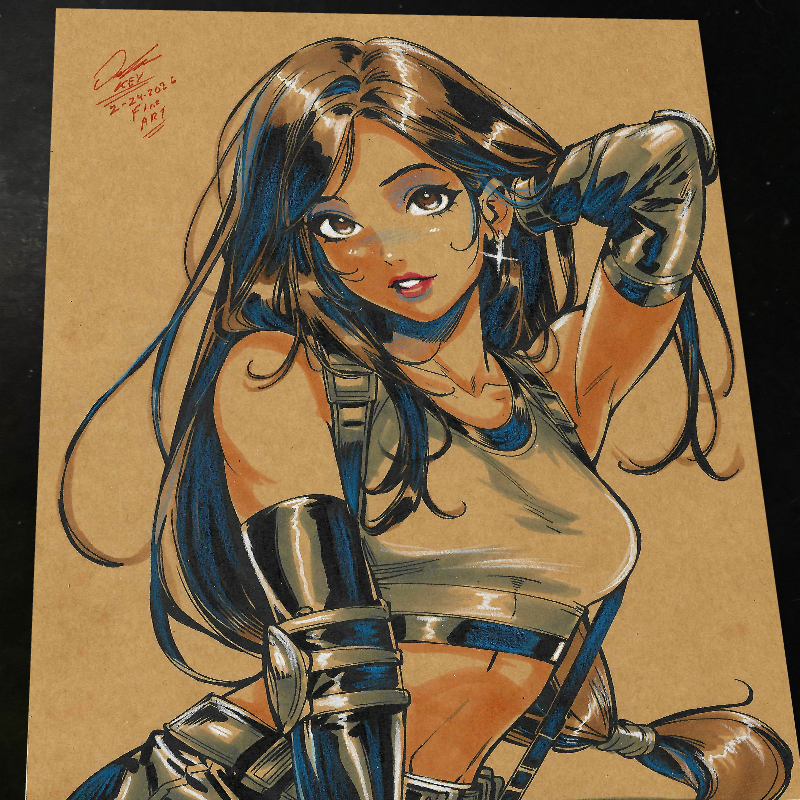 Tifa Lockhart Art Print 8.5x11 Art by Keyeske